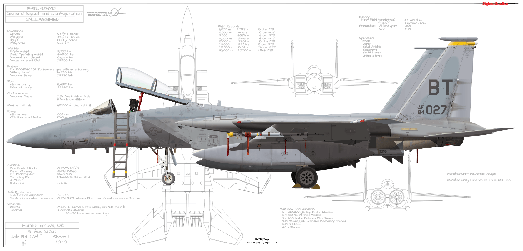 F-15C Eagle, 53 TFS 